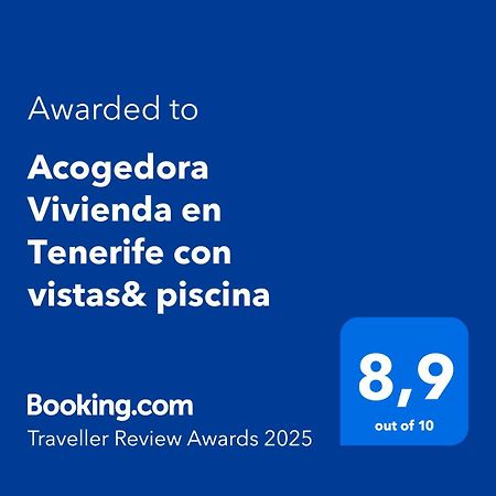 Acogedora Vivienda En Tenerife Con Vistas& Piscina Tacoronte Exterior foto